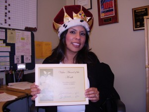 Maria wins Renoir's Value Award for January 2010